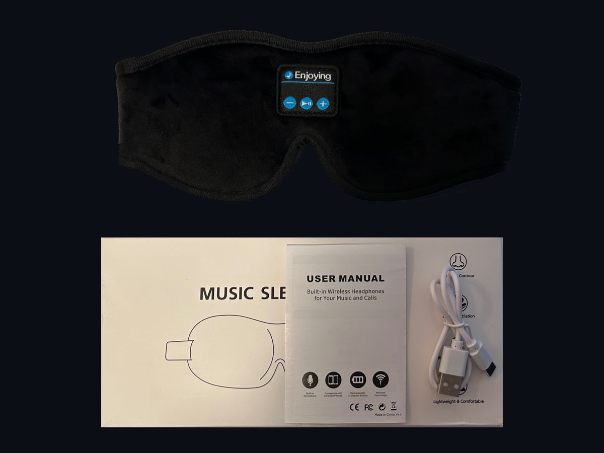 SleepAura Sovmask med Bluetooth-ljud